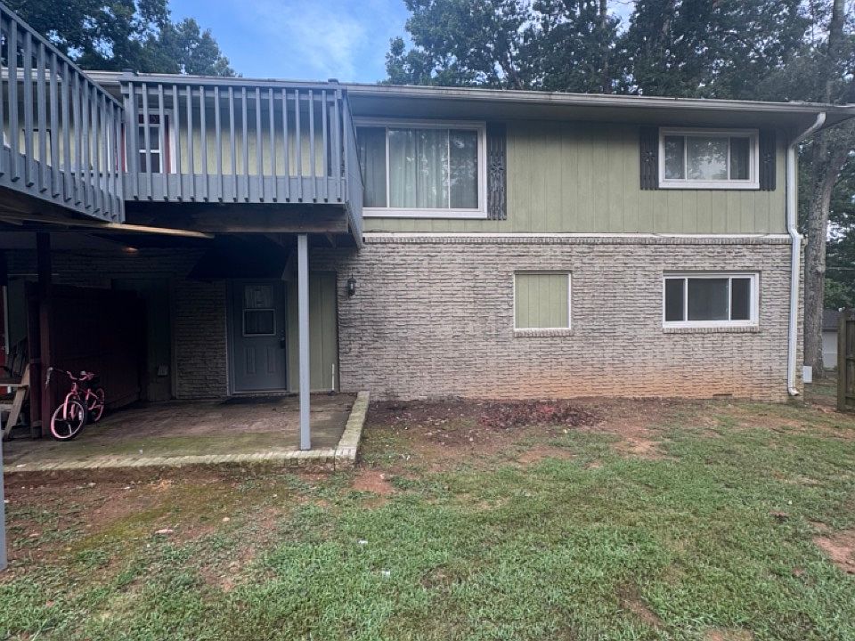 Back door underneath deck