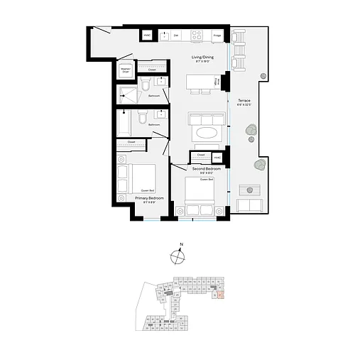 Floor plan W417