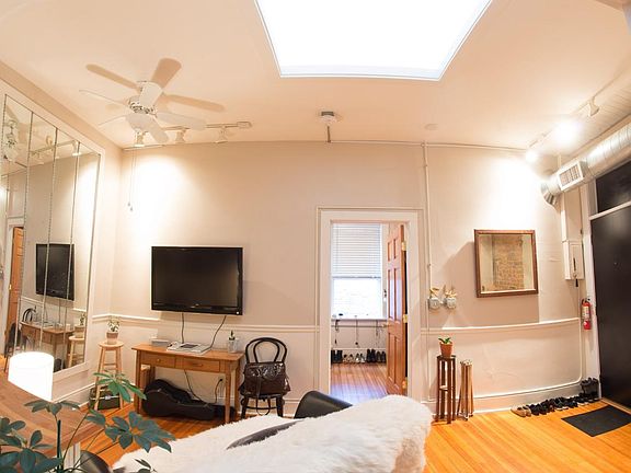View of kitchen, facing west
