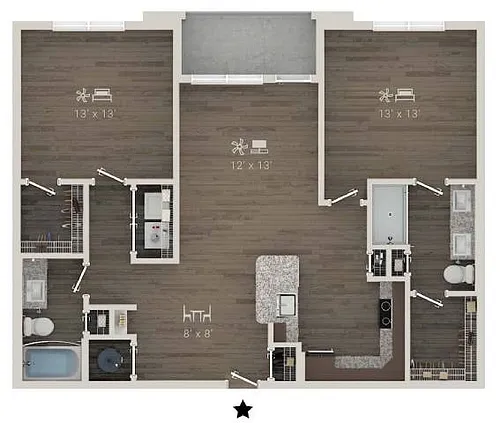 Floor plan B1