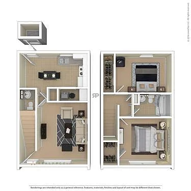 Floor plan 2 Bedroom