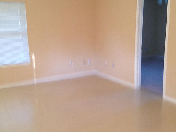 Living room, master bed room to left.