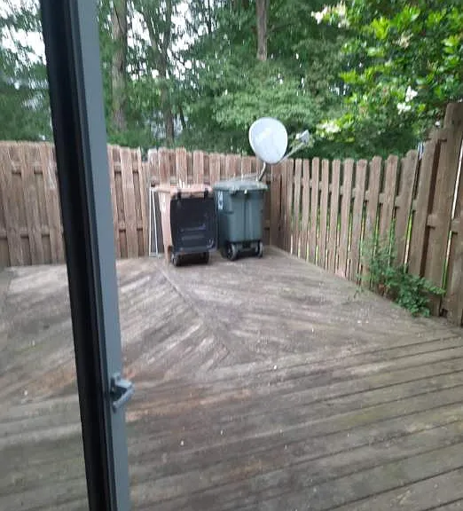 Private, enclosed patio