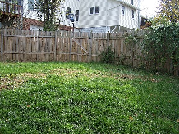 Fenced back yard