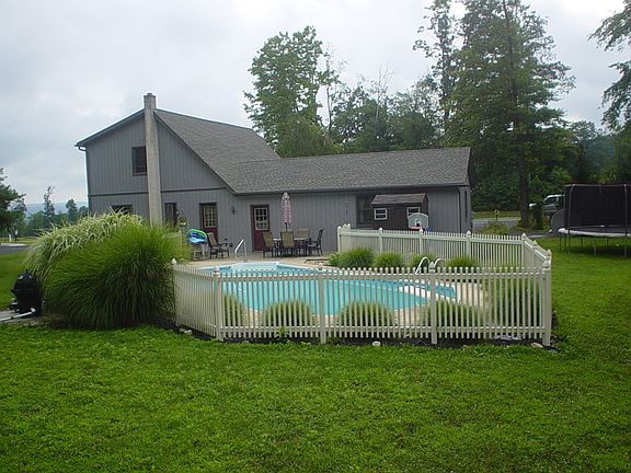 back yard pool area