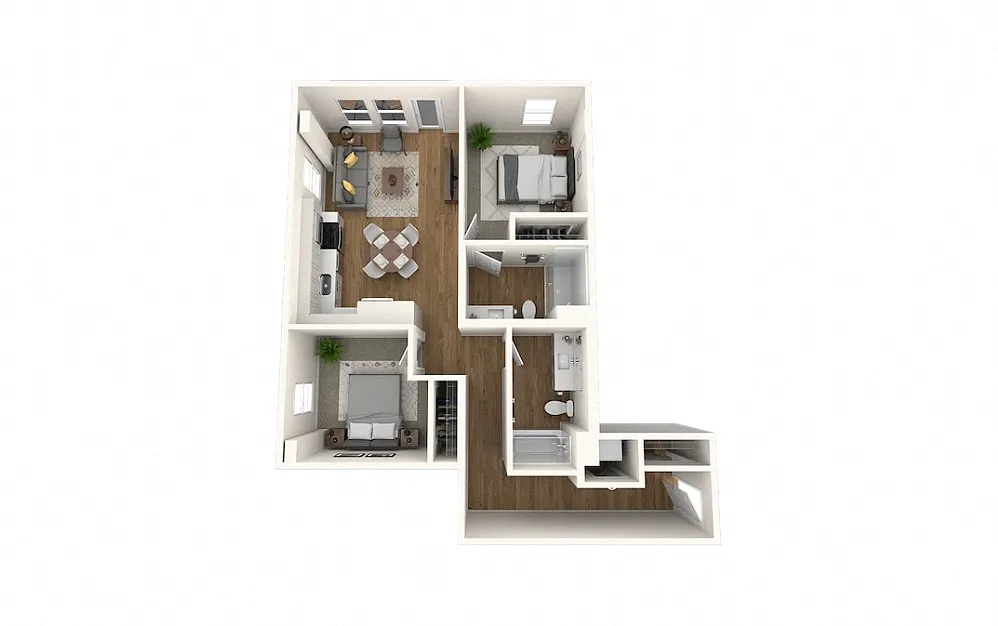 Floor plan 2-Bedroom G
