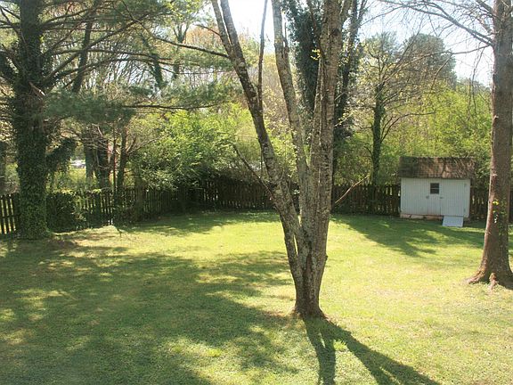 View from Deck - 8 x 10 building for yard equipment