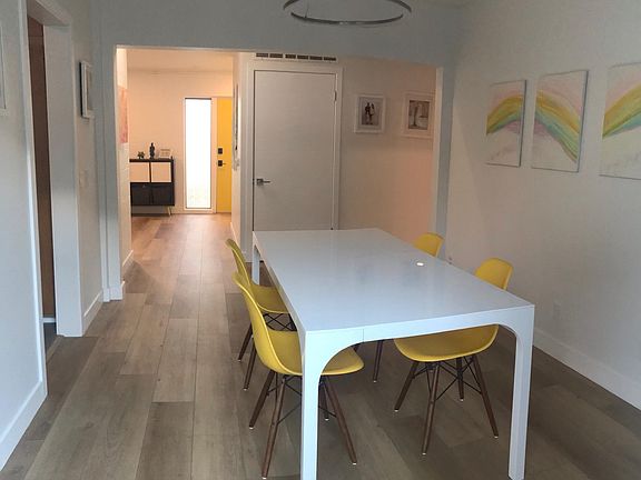 Dining room with furniture