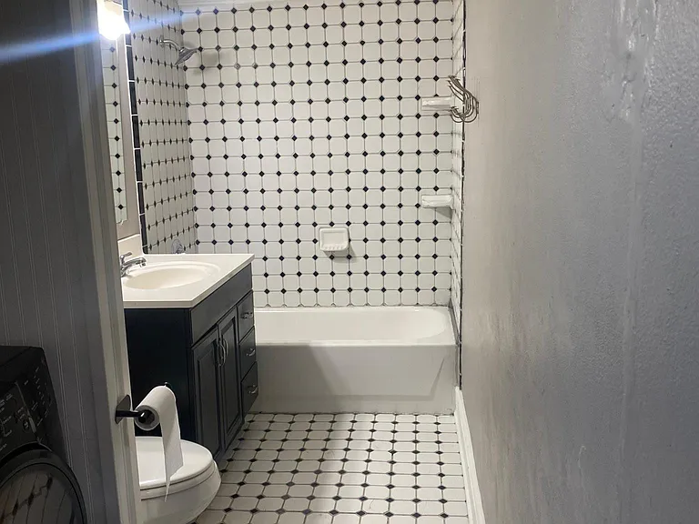 Full bath and laundry.