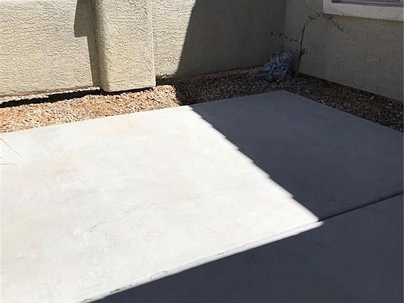 Patio at front of house