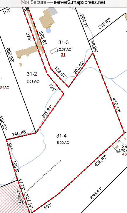 5 private wooded acres