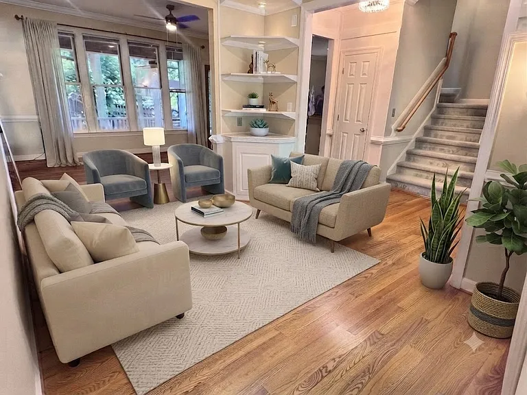 Living room-Virtually Staged