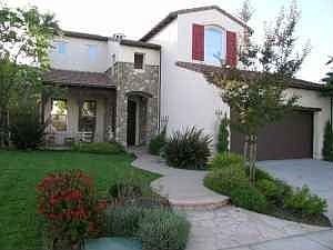 Front with charming porch
