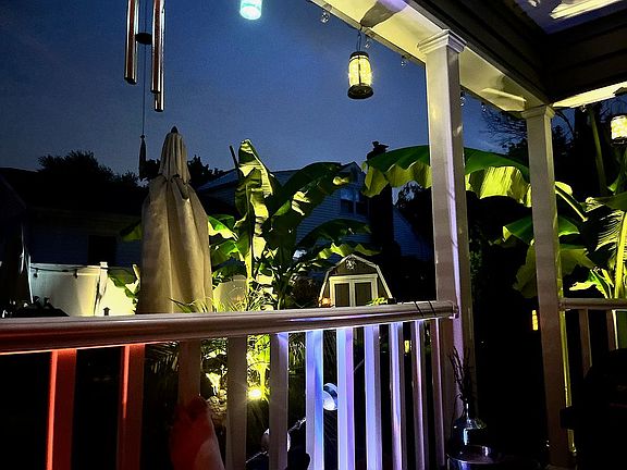 Back porch lounging