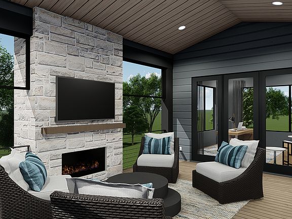 Outdoor Fireplace Main Level