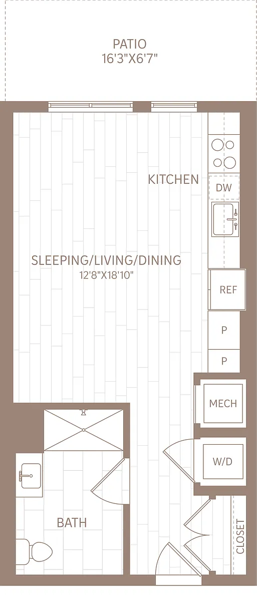 Floor plan Studio-S4