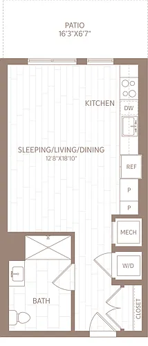 Floor plan Studio-S4