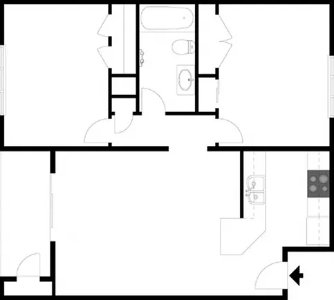 Sycamore | 2 Bed 1 Bath Sycamore | 2 Bed 1 Bath