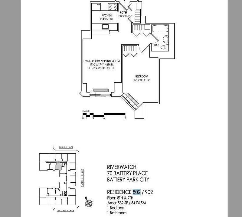 1st image of 70 Battery Pl APT 802
