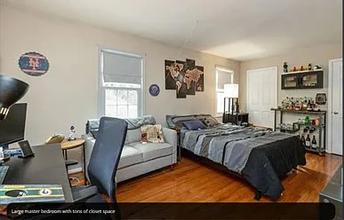 Large primary bedroom with tons of closet space
