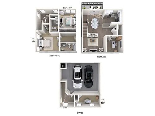 Floor plan B3TD-T