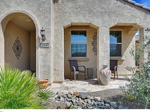 Travertine entrance