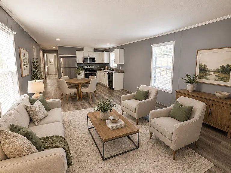 Living Room Kitchen