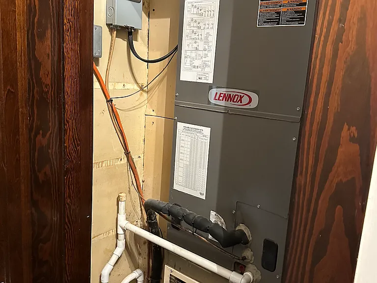 Unit has central heat and A/C.