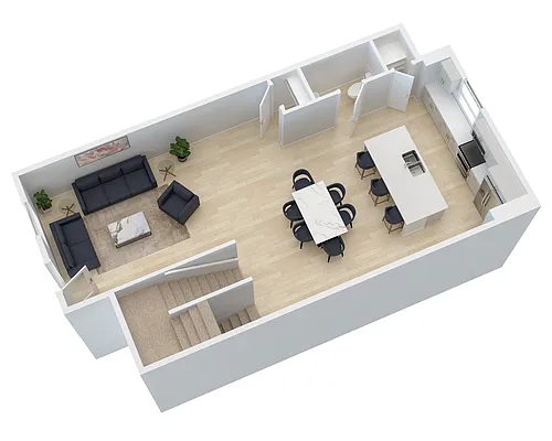 Floor plan 3 Story Townhome