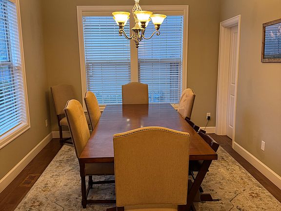 Downstairs - Dining area (with optional restoration hardware hardwood dining table and chairs)