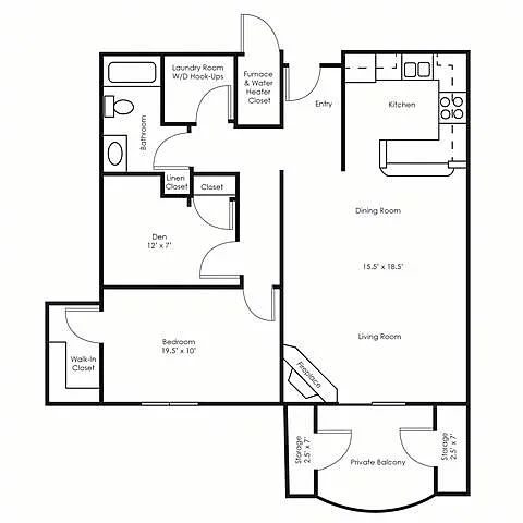 Floor plan The Charles