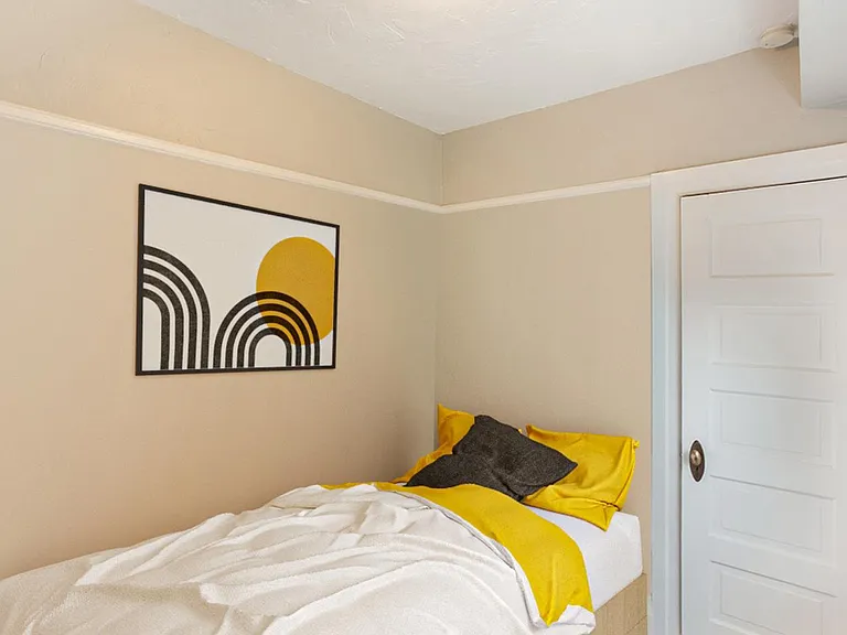 Bedroom 4. This image shows a virtually furnished space. Bedrooms come unfurnished.