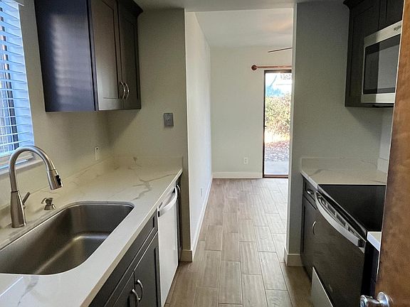 Kitchen facing dining room