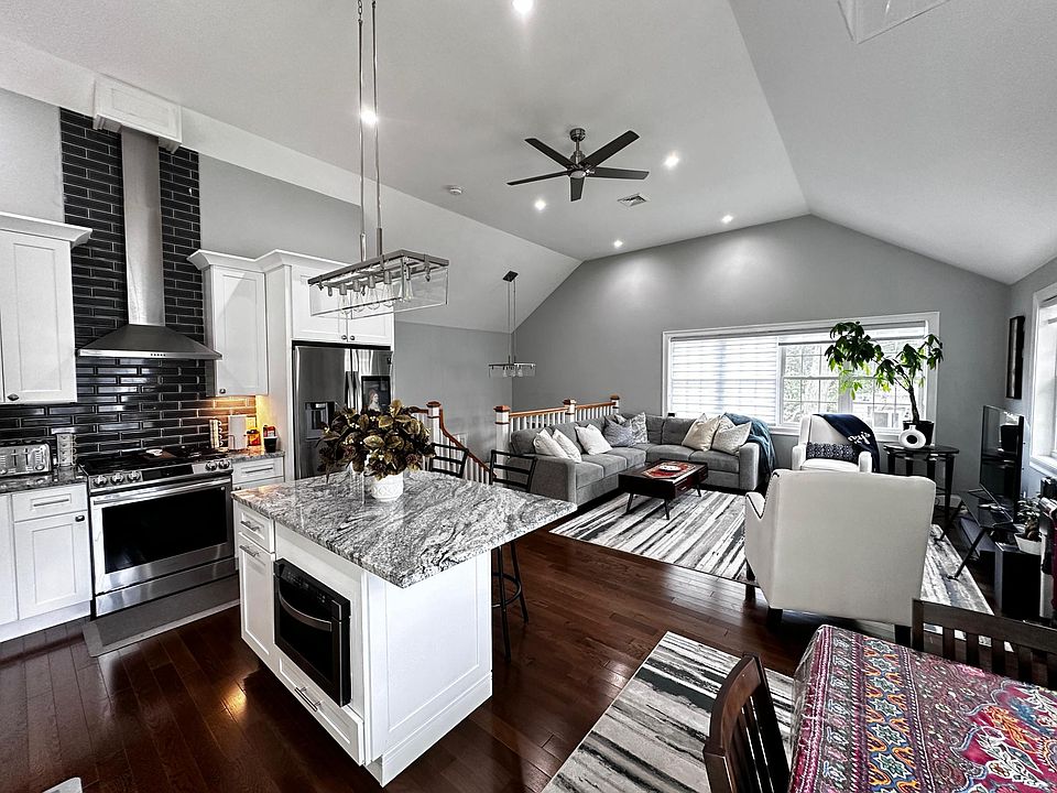 open Kitchen area and living room
