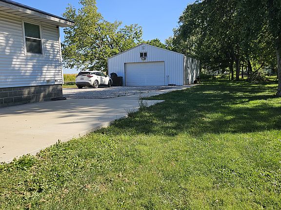 Back yard showing polebarn