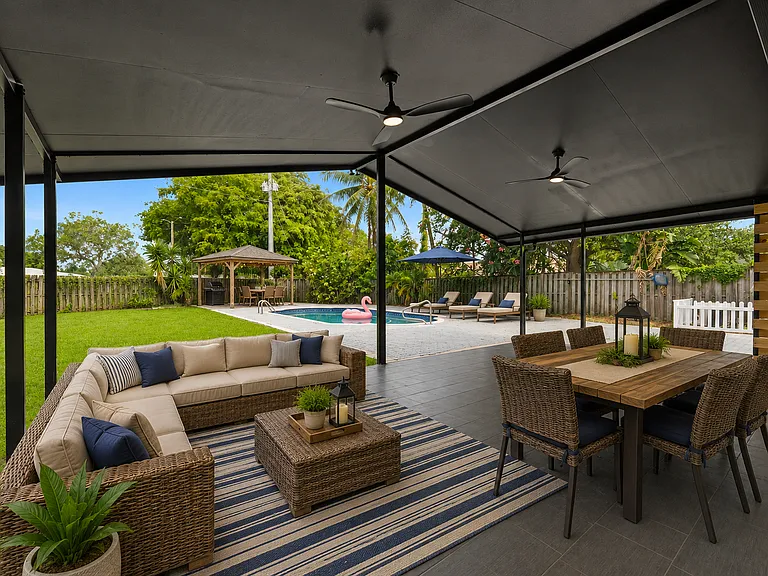 Virtually Staged Patio