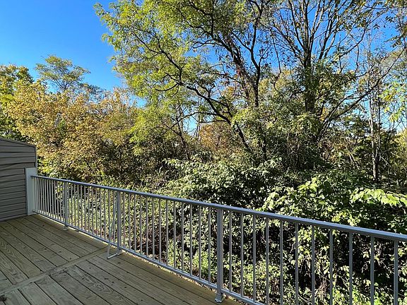 Privacy with a thick tree line off the deck!