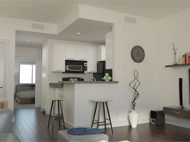 670sqft one bedroom Interior (3) of new Apartments w/ washer & dryer