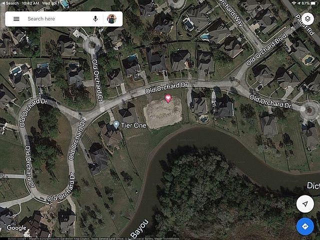 Google earth - filled lot
