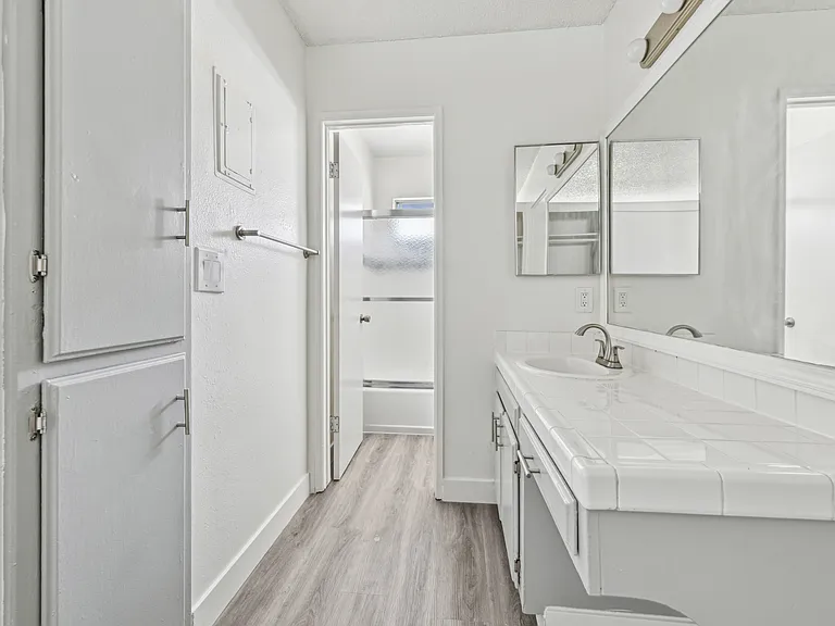 Side View of Bathroom