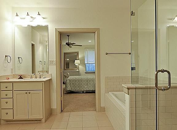 Master bathroom is the largest in this neighborhood.