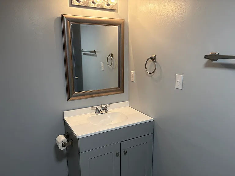 Bathroom vanity.