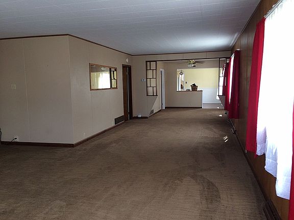 Looking from the front door.