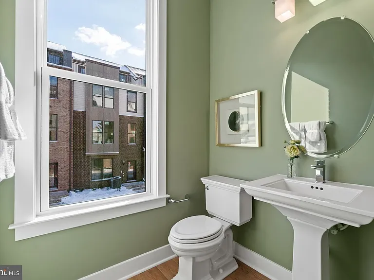 Main level powder room.
