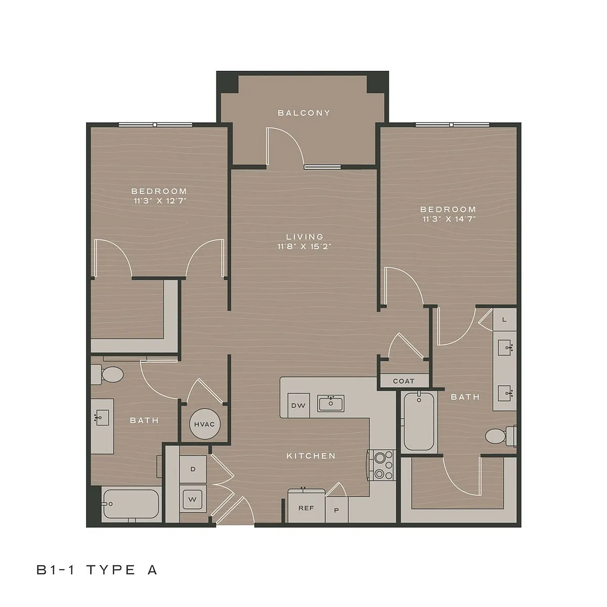 Floor plan B1-1A