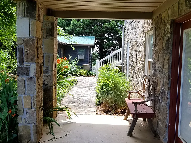 Walkway from carport to Cabin