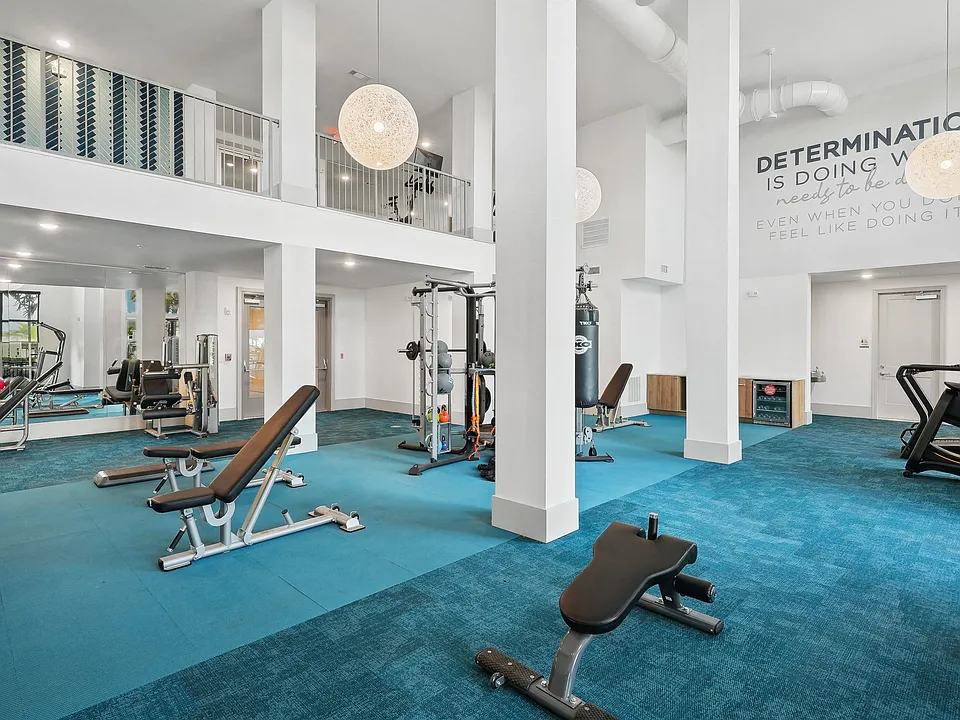 Two-Story Fitness Center with Cardio, Resistance & Free Weights
