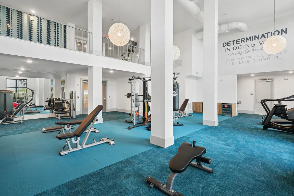 Two-Story Fitness Center with Cardio, Resistance & Free Weights
