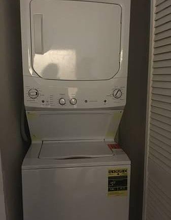 W/D Located in small laundry room inside of unit