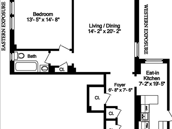 2nd image of 245 W 74th St APT 8D